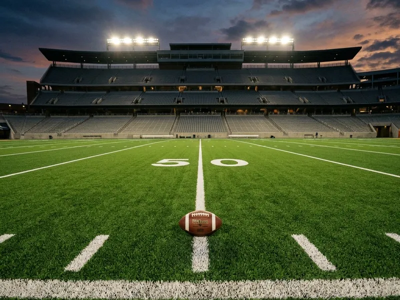 Football stadium ahead of the season opener