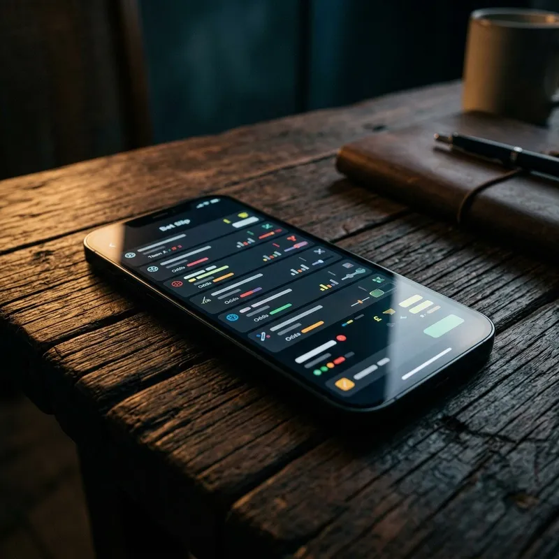 Same-game parlay bet slip on a sportsbook app showing combined odds for multiple legs